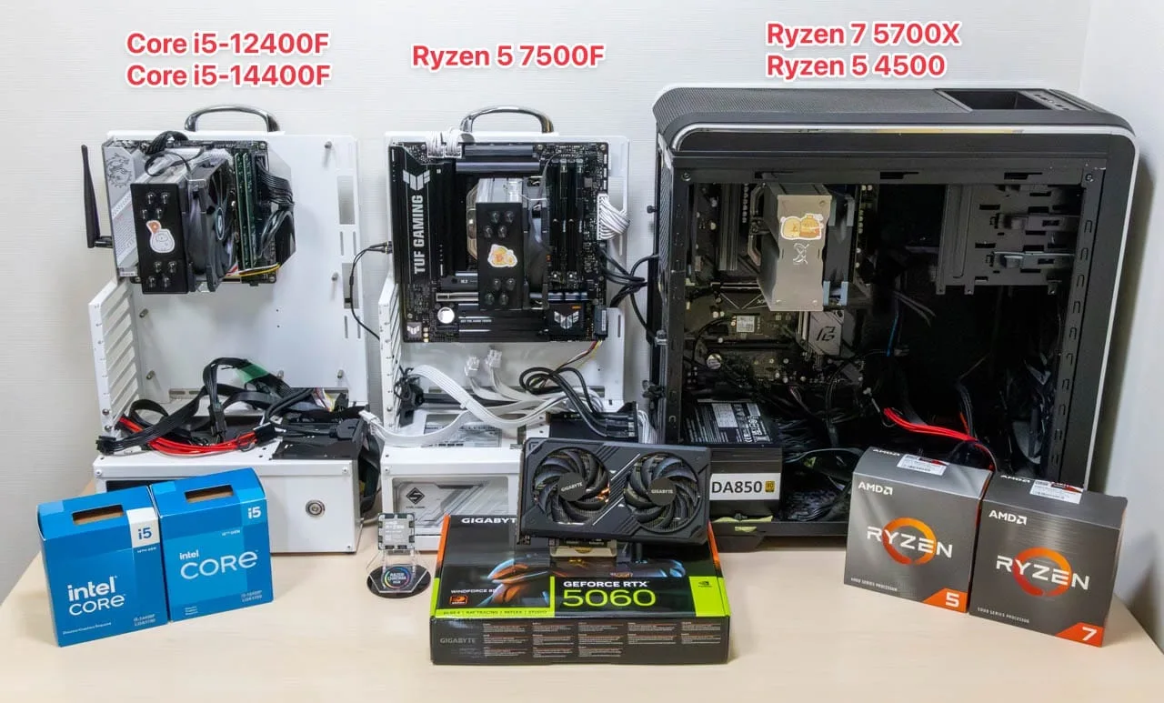 Core i5-12400FとRTX 5060のゲーム性能をベンチマーク - ゲーム
