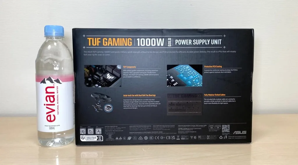 ASUS TUF GAMING 1000Gレビュー 12VHPWRコネクタ/ATX3.0電源
