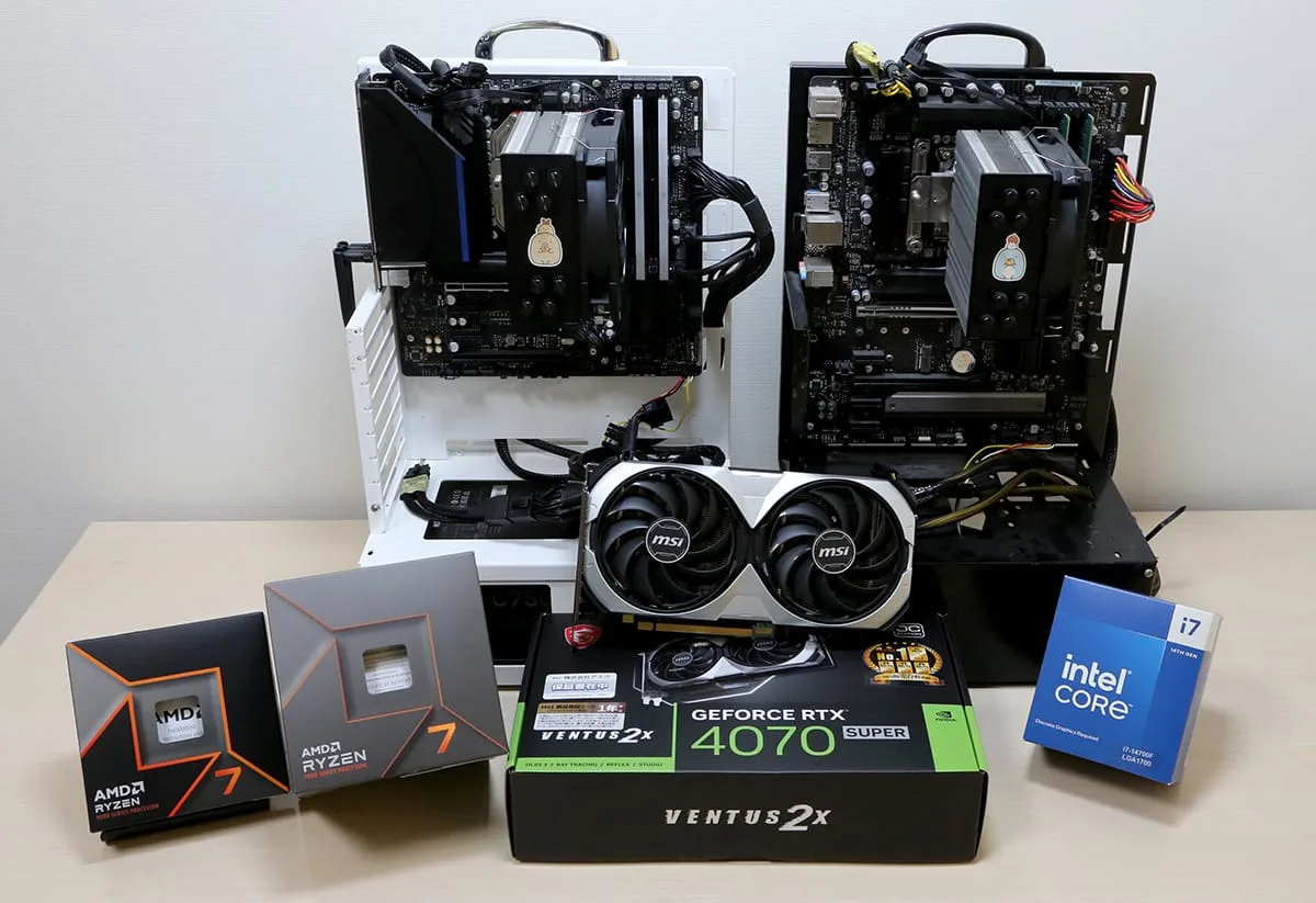 Ryzen 7 7700とRTX 4070 SUPERのゲーム性能をベンチマーク 9700X