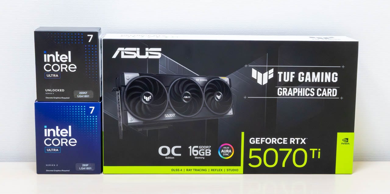 Core Ultra 7 265F/KFとRTX 5070Tiのゲーム性能をベンチマーク